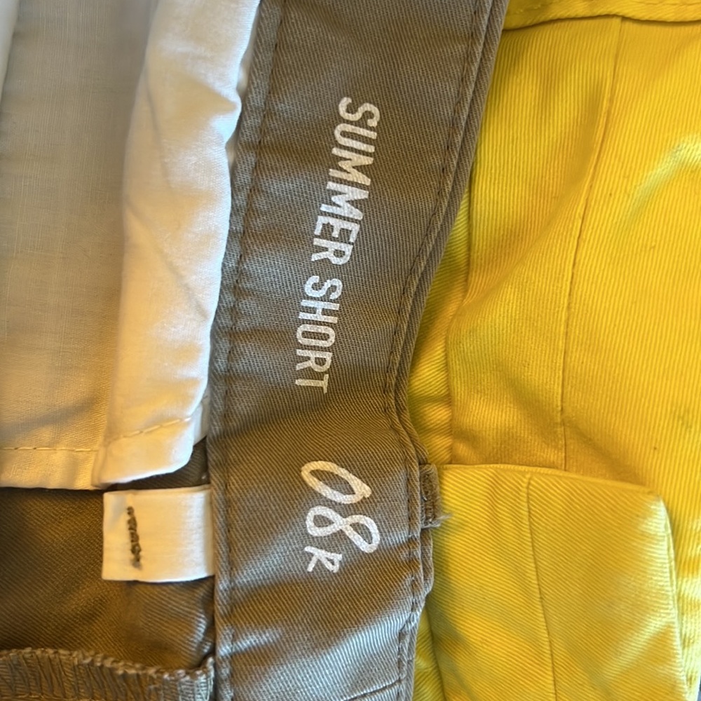 Two Pair Of Shorts Gap Size 8r. One Pair Yellow ,… - image 4